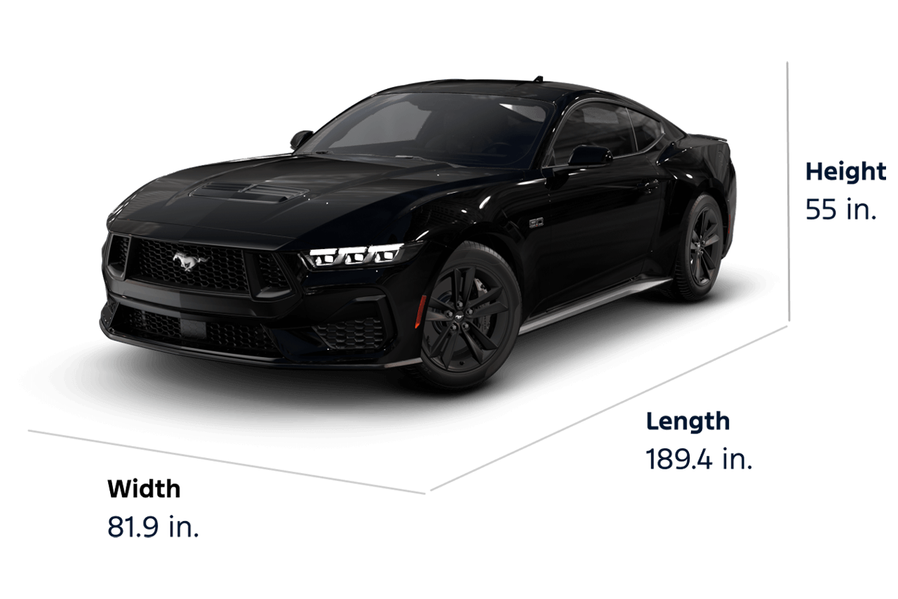 2025 Mustang® GT Dimensions
