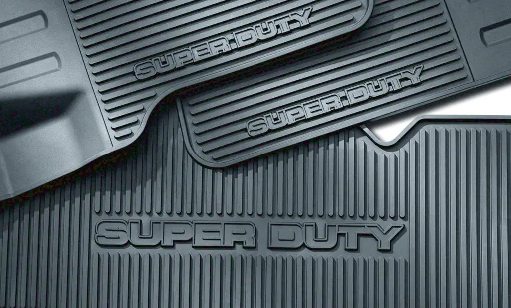 Super Duty 2006-2010 3pc Front & Rear All Weather Rubber Floor Mats