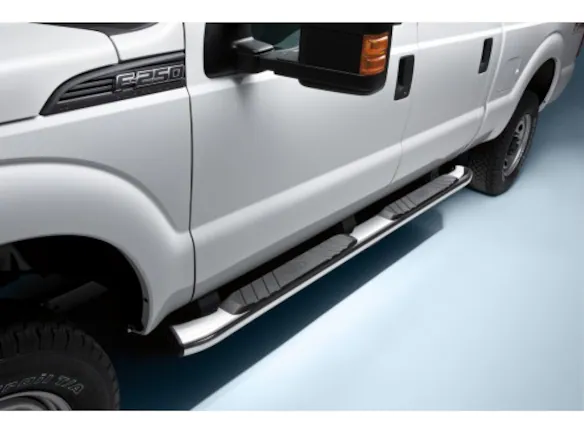 Super Duty Crew Cab 2009-2016 Chromed Aluminum 5" Step Bars Main Image