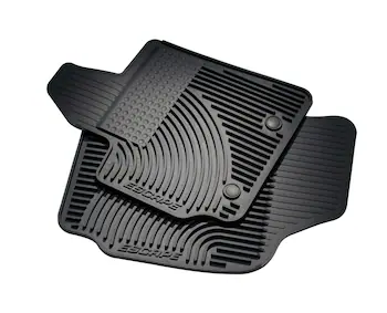 Escape 2011-2012 Black Dual Retention Drivers Side 4pc All Weather Rubber Floor Mats