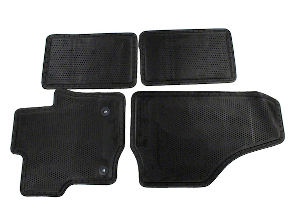 Super Duty 2012-2016 w/Subwoofer 4pc Ebony Black Carpet Floor Mat Set for Super/Crew Cab w/Subwoofer Main Image