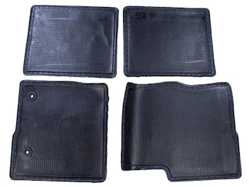 F-150 Crew Cab 2012-2014 4pc Ebony Black Carpet Floor Mat Set