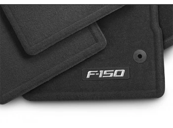 F-150 SuperCab 2012-2014 4pc Ebony Black Carpet Floor Mat Set