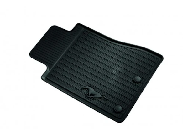 Mustang 2011-2014 Black 4pc All Weather Rubber Floor Mats Main Image