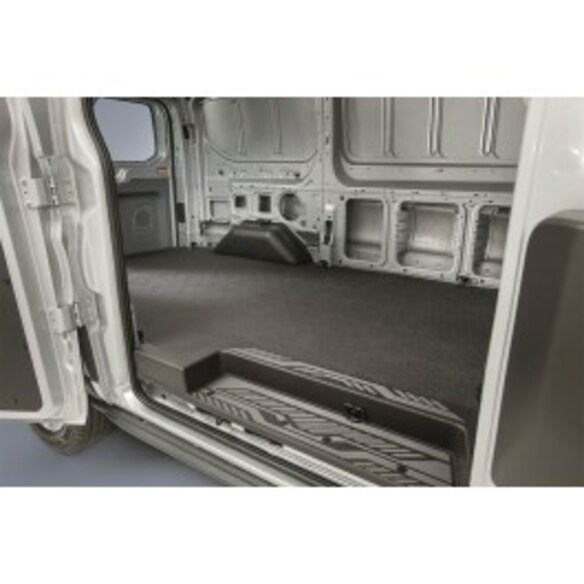 Transit 2015-2024 Extended Frame Black Rubber Cargo Mat Main Image