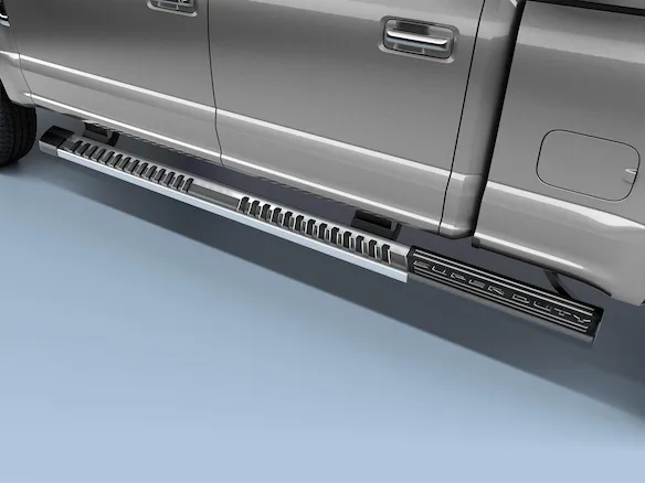 Super Duty SuperCab 2017-2022 Extended Length Chromed Aluminum 6" Step Bars Main Image