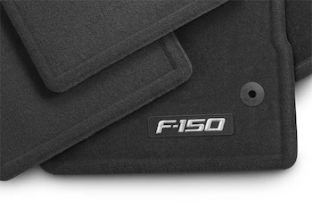 F-150 SuperCrew 2015-2024 4pc Black Carpet Floor Mat Set