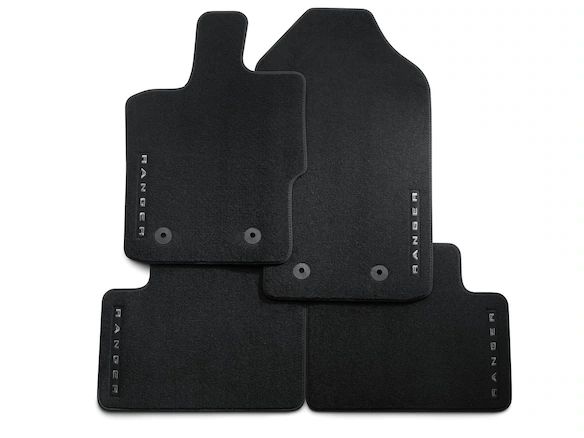 Ranger SuperCab 2019 4pc Premium Black Carpet Floor Mat Set Main Image