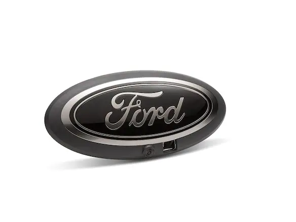 F-150 2018-2020 Front/Rear Smoke Chrome Black Ford Oval Emblem w/ Camera Main Image