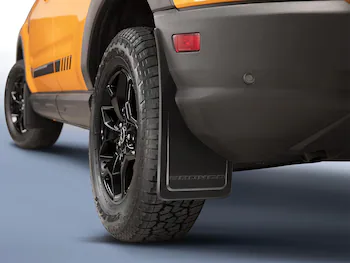 Bronco Sport 2021-2024 Black Molded Splash Guards Rear Pair - Not compatible with Fender Flares