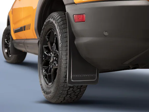 Bronco Sport 2021-2024 Black Molded Splash Guards Rear Pair - Not compatible with Fender Flares Main Image