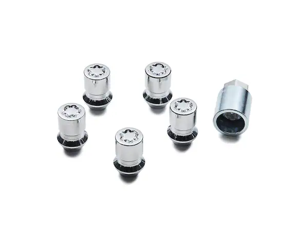 Bronco 2021-2024 Chrome Plated Wheel Locks for Exposed Lugs Main Image