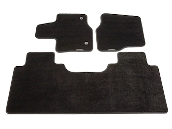 F-150 2021-2024 Kit - Floor Contour Mat, Black, 3-Piece Set, 60 oz. Carpet, Super Cab & SuperCrew