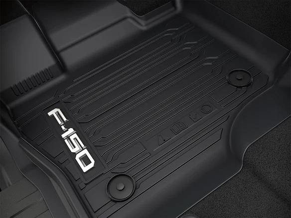 F-150 SuperCrew 2015-2024 3pc All Weather Floor Liner Tray for Carpet Floor Main Image