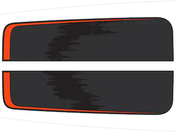 Explorer 2022-2024 Timberline Dual Hood Stripe Graphics Kit