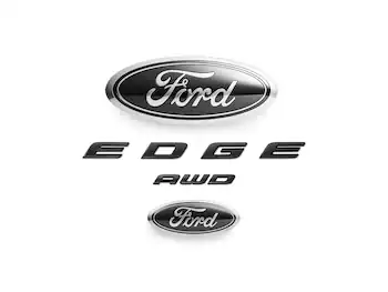 Edge AWD 2022-2024 Black Front Ford Oval and Tailgate Badges