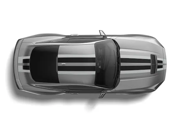 Mustang 2024-2025 Black/Gray Over-the-Top Graphics for GT with Spoiler Main Image