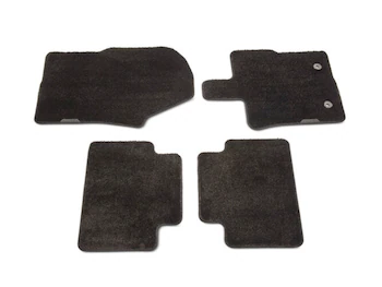 Ranger 2024 Floor Mats, Black, 4-Piece Set, 60 oz. Carpet