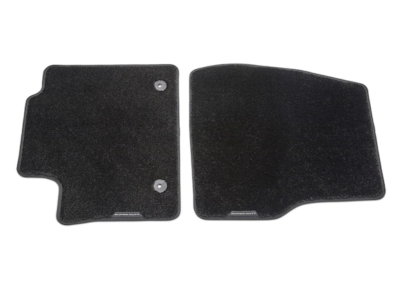 Super Duty 2025, Regular Cab Floor Mats, Carpeted, 60 oz., 2-pc, Black Main Image