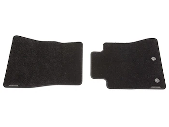 Mustang 2024, Floor Mats, Carpeted, 60 oz., 2-pc, Black, Front Set