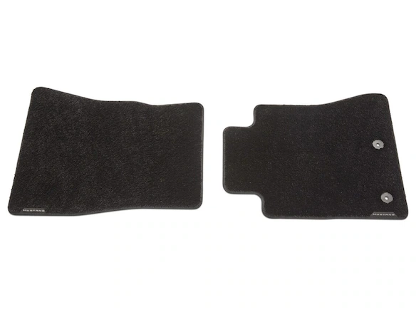 Mustang 2024, Floor Mats, Carpeted, 60 oz., 2-pc, Black, Front Set Main Image