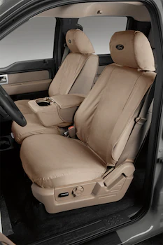 E-Series Van 2010-2015 Front Seat Covers in Taupe