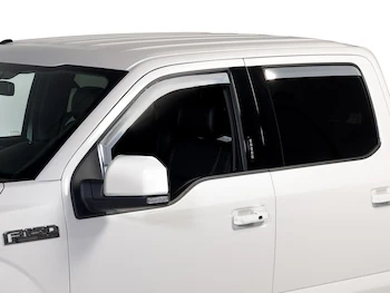 SuperCab Chrome Side Window Air Deflectors