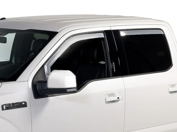 SuperCab Chrome Side Window Air Deflectors Main Image