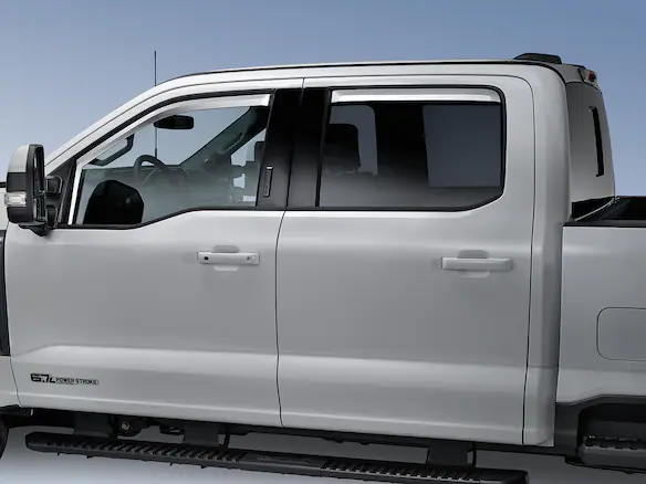 F-150 2015-2020 Regular Cab Smoke Side Window Air Deflectors Main Image