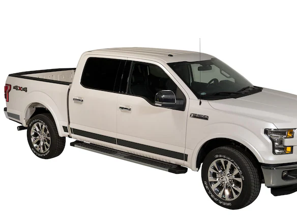 F-150 SuperCrew 2015-2020 Putco Black Platinum Rocker Side Molding for 6.5' Bed Main Image