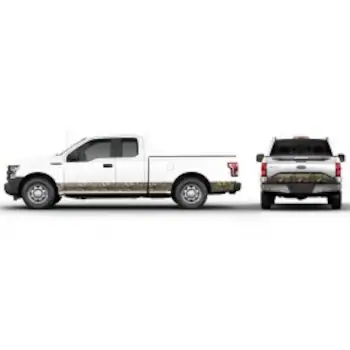 F-150 2015-2017 Mossy Oak Camo Two Tone Body &Tailgate Stripe Kit