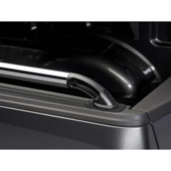 F-150 2015-2025 Chrome Bed Rails with Black End Caps for 6.5' Bed Main Image