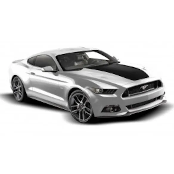 Mustang 2015-2020 Matte Black Hood Cowl Stripe Kit Main Image