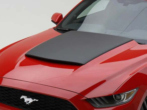 Mustang 2015-2023 Air Design® Satin Black Hood Scoop Main Image