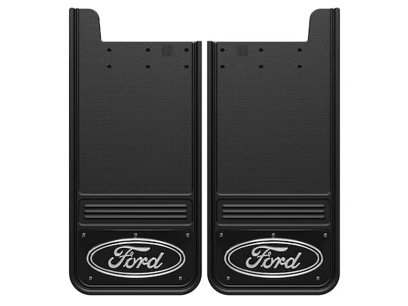 Super Duty 2017-2022 Gatorback Black Ford Logo Splash Guards Rear Pair Main Image