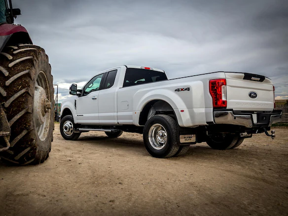 Super Duty DRW 2017-2022 Gatorback Gunmetal Ford Logo Splash Guards Rear Pair Main Image