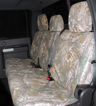 Super Duty SuperCab 2017-2022 Covercraft RealTree Rear Seat Covers in Brown