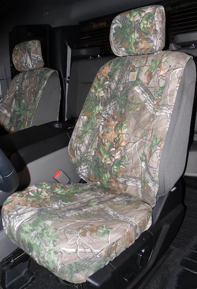 Super Duty 2017-2022 RealTree Front Seat Covers 40/20/40 in Green Main Image