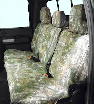 Super Duty Crew Cab 2017-2022 RealTree Rear Seat Covers 60/40 in Green