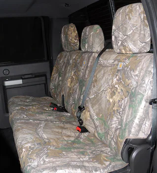 Super Duty Crew Cab 2017-2022 RealTree Rear Seat Covers 60/40 in Brown