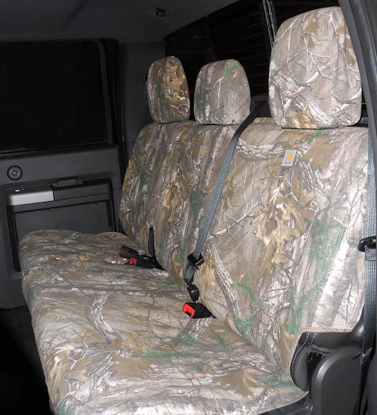 Super Duty Crew Cab 2017-2022 RealTree Rear Seat Covers 60/40 in Brown Main Image