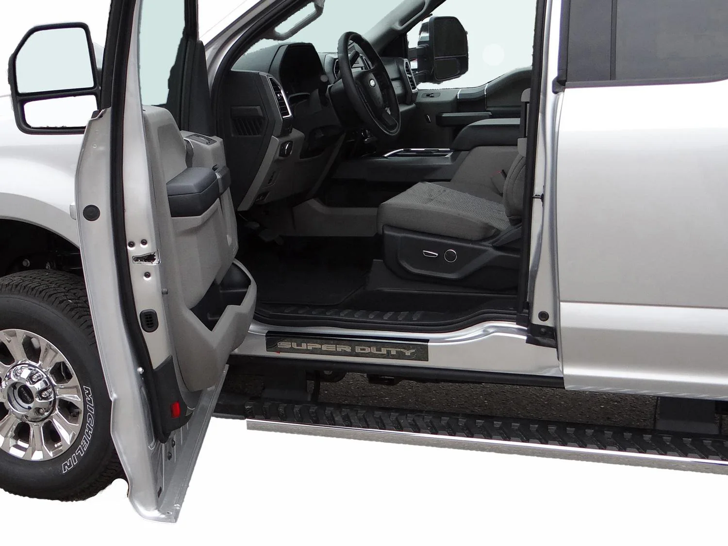 Super Duty Crew Cab 2017-2022 Putco Black Chrome Door Sill Plates