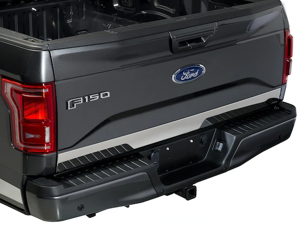 Super Duty 2017-2022 Black Platinum Upper Tailgate Accent Trim Main Image