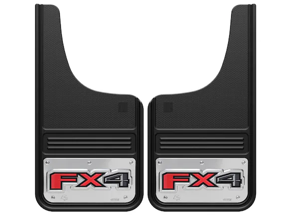 F-150 2015-2020 Gatorback  FX4 Black Decal Splash Guards Front Pair Main Image