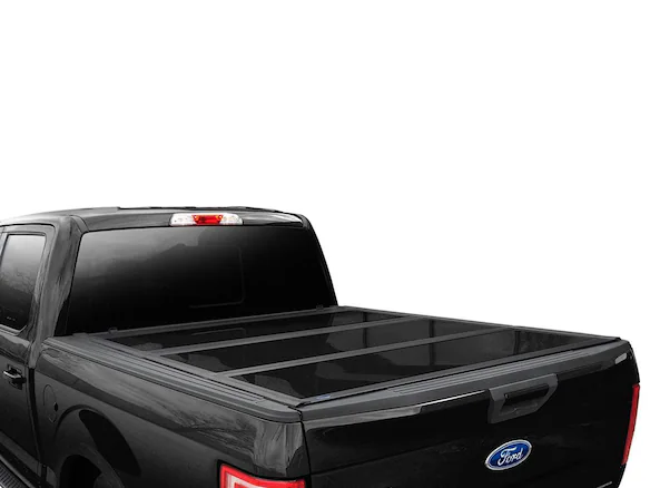 Super Duty 2017-2022 UnderCover Agate Black Hard Folding Tonneau Cover for 6.75' Bed Main Image