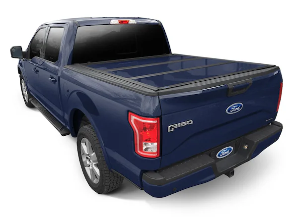 Super Duty 2020-2022 UnderCover Lucid Red Hard Folding Tonneau Cover for 6.75' Bed Main Image