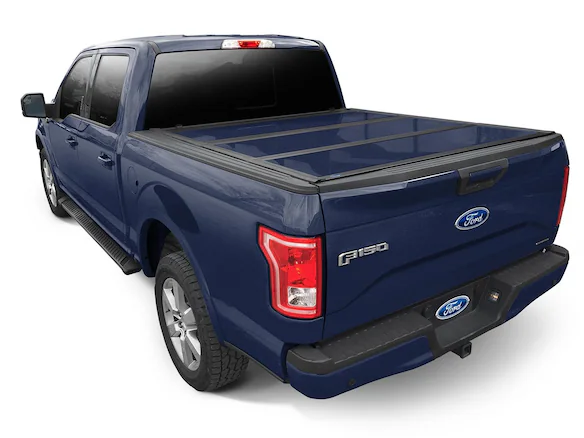 F-150 2015-2020 UnderCover Blue Jeans Metallic Hard Folding Tonneau Cover for 5.5' Bed Main Image