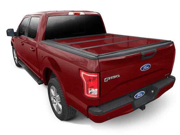 F-150 2015-2020 UnderCover Ruby Red Metallic Hard Folding Tonneau Cover for 5.5' Bed Main Image