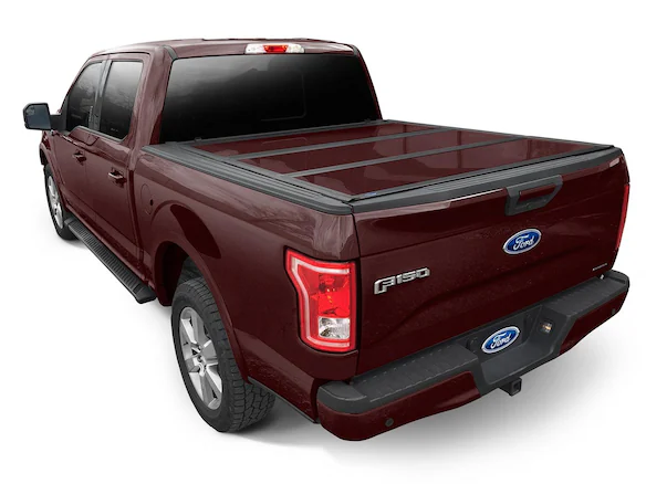 F-150 2020 UnderCover Magma Red Hard Folding Tonneau Cover for 5.5' Bed Main Image