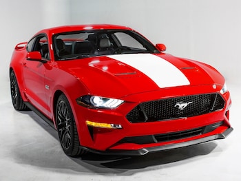 Mustang 2018-2023 White Single Hood Stripe Kit